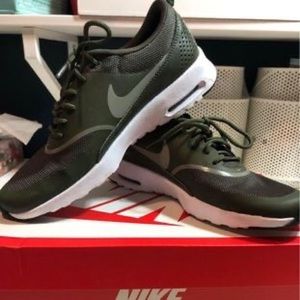 Brand new never worn women’s Nike Air Max Thea size 8.5, olive green.